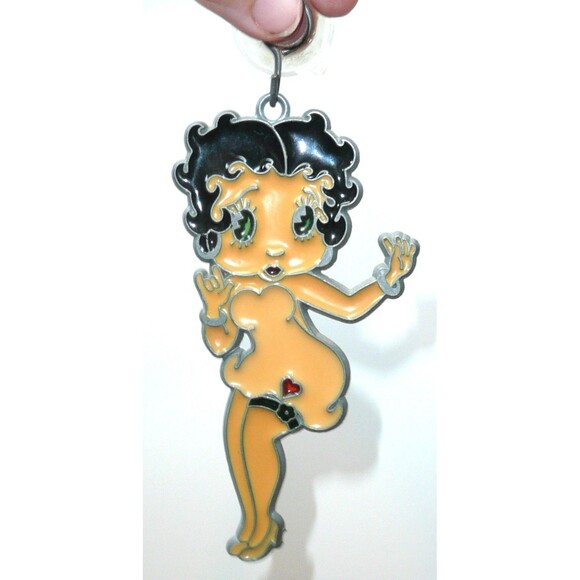 Vintage Stained Glass Suncatcher Ornament Betty Boop - Picture 1 of 3